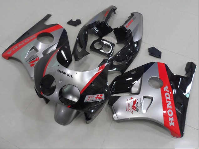 1991-1998 Silver Black Red Honda CBR250RR MC22 Motorcycle Fairing Kits