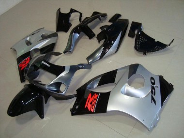 1996-2000 Silver Suzuki GSXR 600 Motorcycle Fairing