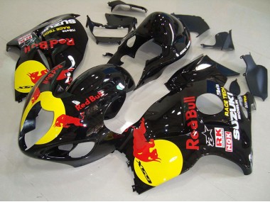 1996-2007 Black Yellow Red Bull Suzuki GSXR1300 Hayabusa Motorcycle Fairing Kits