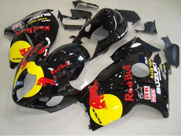 1996-2007 Black Yellow Red Bull Suzuki GSXR1300 Hayabusa Motorcycle Fairing Kits