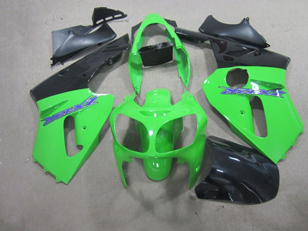 2000-2001 Green Kawasaki ZX12R Motorcycle Fairing Kits