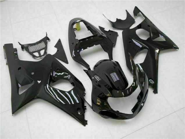 2000-2002 Glossy Black Suzuki GSXR 1000 Motorbike Fairing