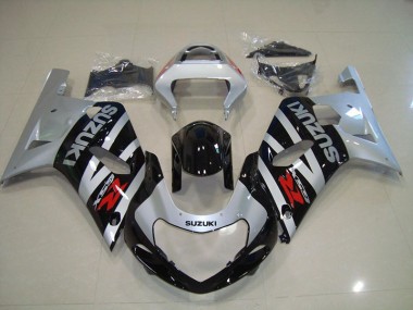 2001-2003 Black Silver Suzuki GSXR750 Replacement Motorcycle Fairings