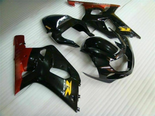 2001-2003 Black Suzuki GSXR 600/750 Moto Fairings