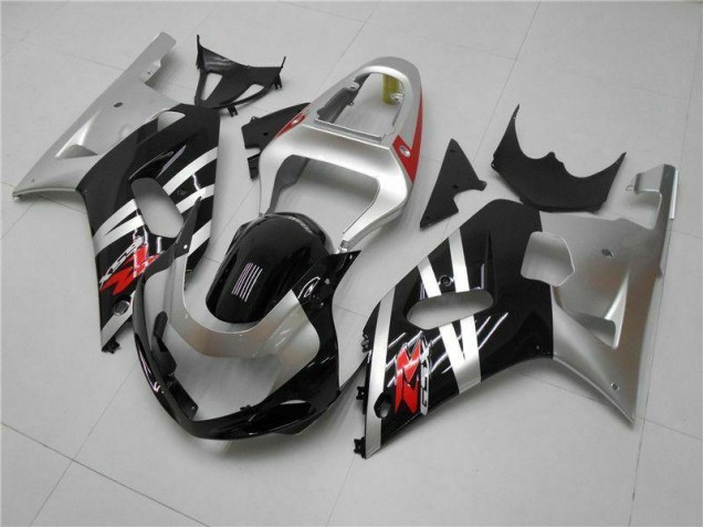 2001-2003 Silver Suzuki GSXR 600/750 Motorcycle Fairings Kits