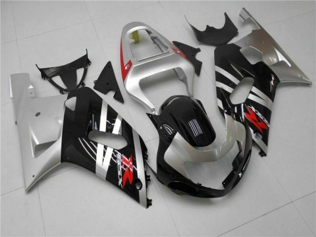 2001-2003 Silver Suzuki GSXR 600/750 Motorcycle Fairings Kits