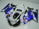 2001-2003 White Blue Suzuki GSXR 600/750 Motorcycle Fairings Kit