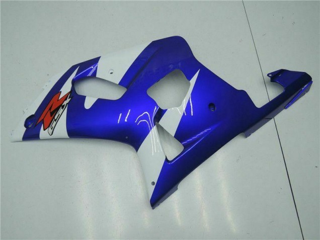 2001-2003 White Blue Suzuki GSXR 600/750 Motorcycle Fairings Kit