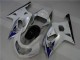 2001-2003 White Silver Suzuki GSXR 600/750 Bike Fairings