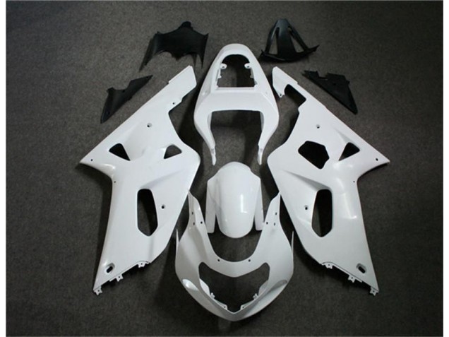 2001-2003 White Suzuki GSXR 600/750 Motorcycle Fairing