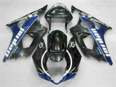 2003-2004 Black Blue Suzuki GSXR 1000 Motorcycle Fairing & Bodywork