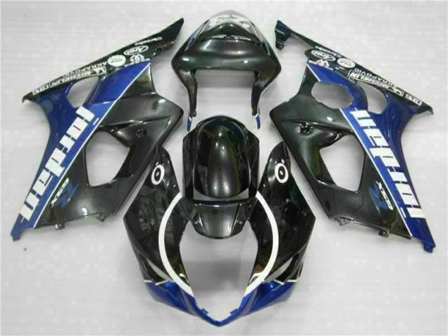 2003-2004 Black Blue Suzuki GSXR 1000 Motorcycle Fairing & Bodywork