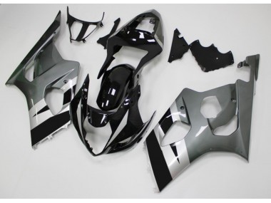 2003-2004 Black Grey Suzuki GSXR 1000 Moto Fairings