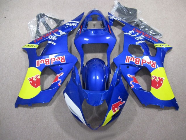 2003-2004 Blue Red Bull Suzuki GSXR1000 Replacement Motorcycle Fairings