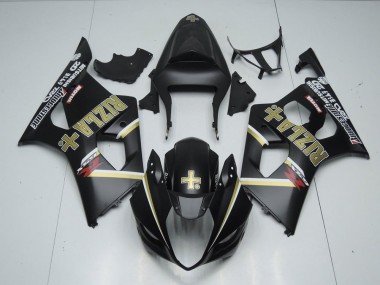 2003-2004 Matte Black Rizla Suzuki GSXR 1000 Motorbike Fairing