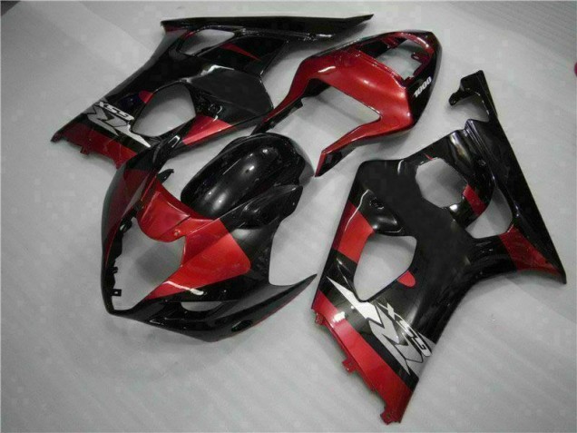 2003-2004 Red Black Suzuki GSXR 1000 Motorcycle Fairing Kits