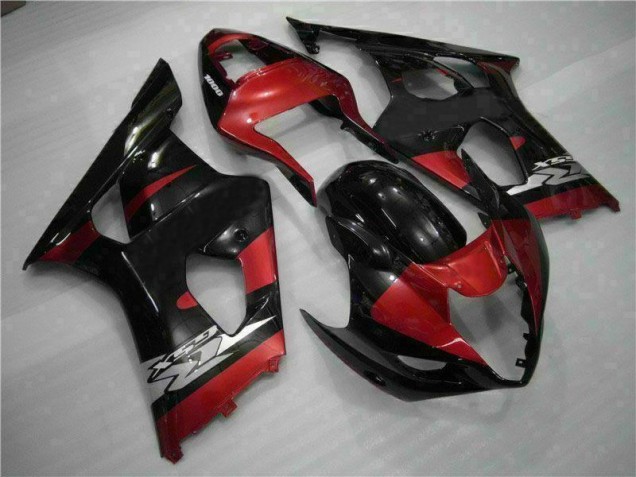 2003-2004 Red Black Suzuki GSXR 1000 Motorcycle Fairing Kits