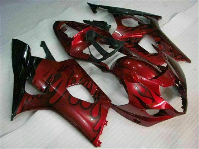 2003-2004 Red Suzuki GSXR 1000 Motorcycle Fairings Kit