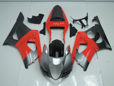 2003-2004 Red and Grey Suzuki GSXR 1000 Motorbike Fairing