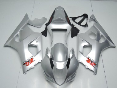 2003-2004 Silver OEM Style Suzuki GSXR 1000 Motorbike Fairing Kits