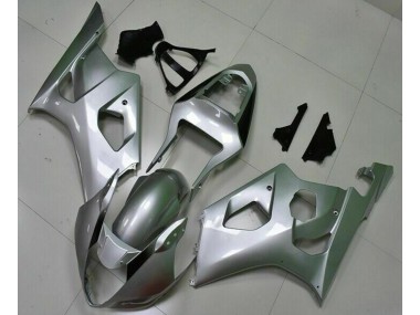 2003-2004 Silver Suzuki GSXR 1000 Motorcycle Fairings