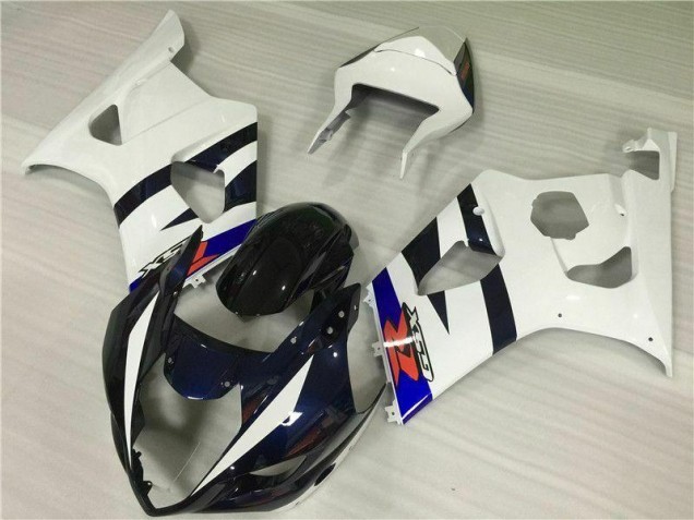 2003-2004 White Black Suzuki GSXR 1000 Motorcycle Fairings