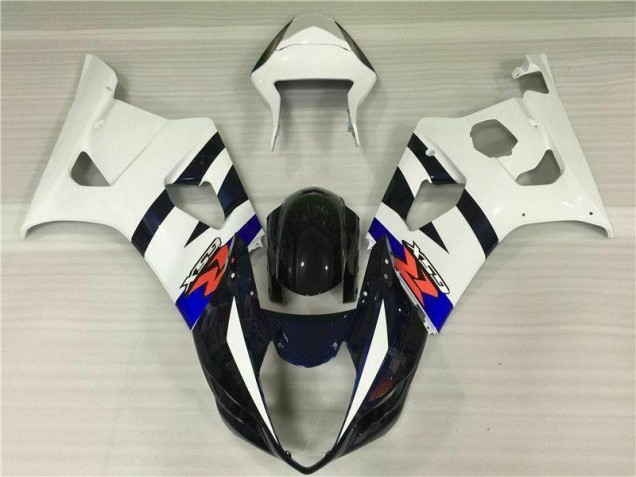 2003-2004 White Black Suzuki GSXR 1000 Motorcycle Fairings