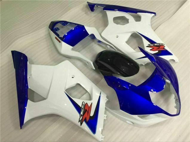 2003-2004 White Blue Suzuki GSXR 1000 Bike Fairings