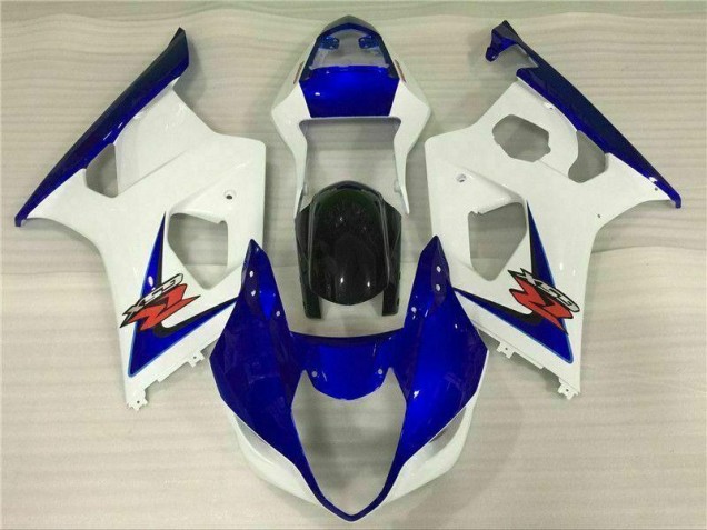 2003-2004 White Blue Suzuki GSXR 1000 Bike Fairings