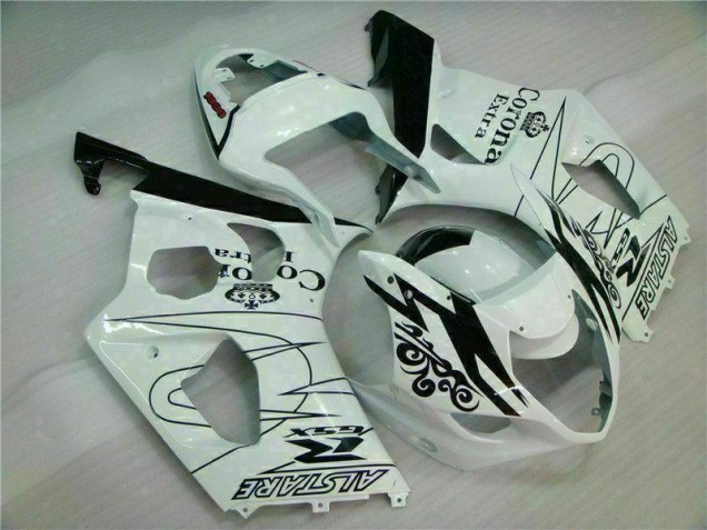 2003-2004 White Suzuki GSXR 1000 Motor Bike Fairings