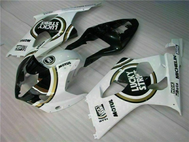 2003-2004 White Suzuki GSXR 1000 Motorbike Fairings