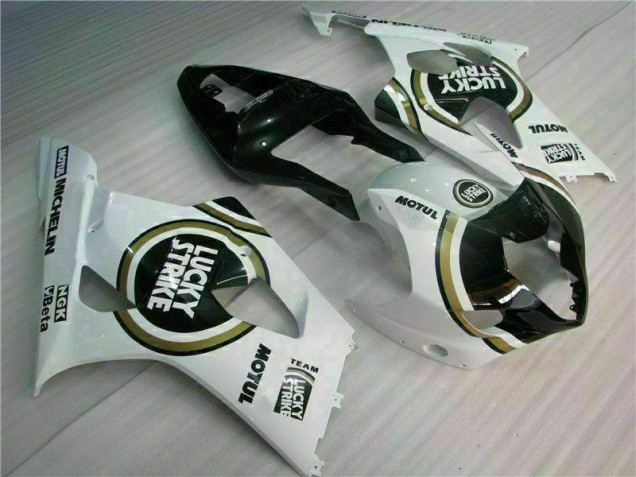 2003-2004 White Suzuki GSXR 1000 Motorbike Fairings