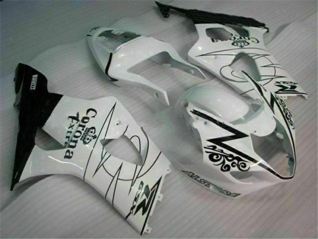 2003-2004 White Suzuki GSXR 1000 Motorcycle Bodywork