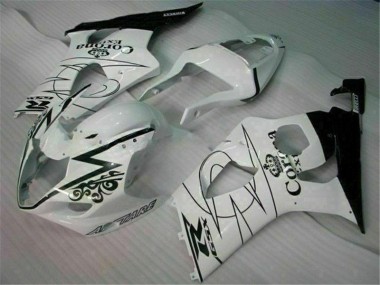 2003-2004 White Suzuki GSXR 1000 Motorcycle Bodywork