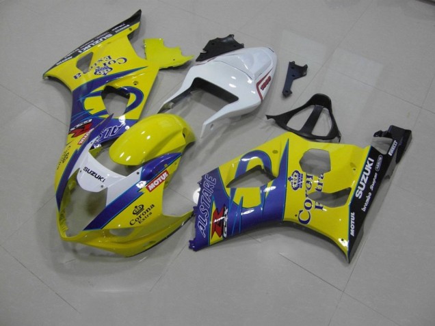 2003-2004 Yellow Corona Suzuki GSXR 1000 Bike Fairing