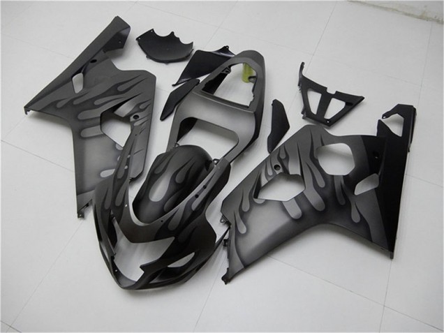 2004-2005 Black Grey Suzuki GSXR 600/750 Motorcycle Fairings