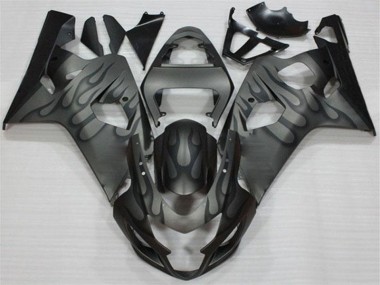 2004-2005 Black Grey Suzuki GSXR 600/750 Motorcycle Fairings