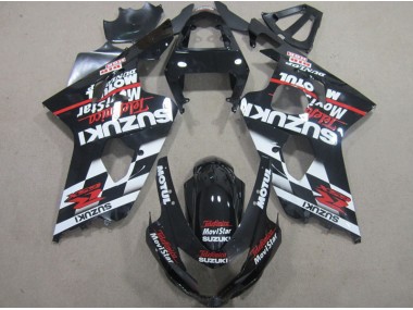 2004-2005 Black Red Telefumia Movistar Suzuki GSXR600 Motorbike Fairing