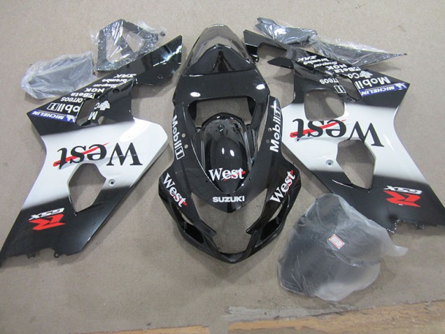 2004-2005 Black West Moil Suzuki GSXR750 Motorcycle Fairing Kit