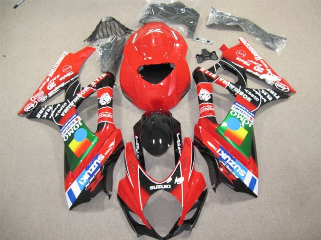 2004-2005 Red Black Suzuki GSXR600 Motorcycle Fairing Kit