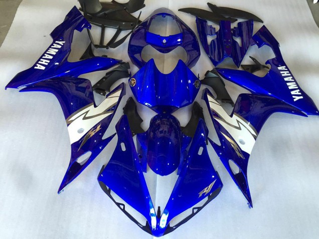 2004-2006 Glossy Blue White Yamaha YZF R1 Bike Fairing Kit