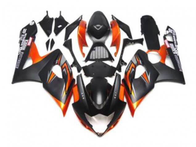 2005-2006 Black Orange Suzuki GSXR 1000 Motorbike Fairing