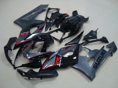 2005-2006 Black Red Decals Suzuki GSXR 1000 Moto Fairings