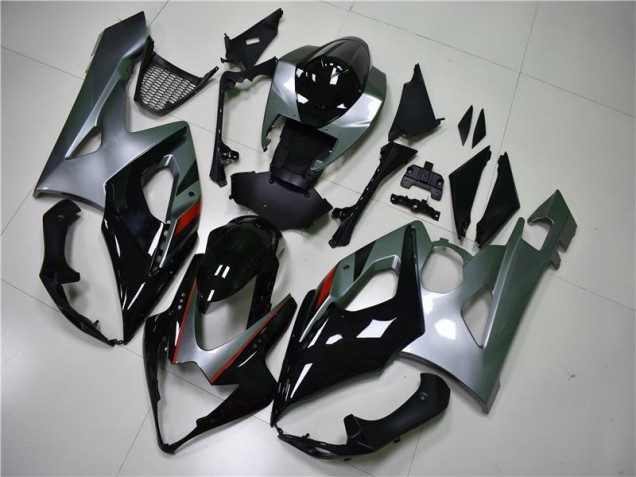 2005-2006 Black Silver Suzuki GSXR 1000 Motorcycle Fairing Kit