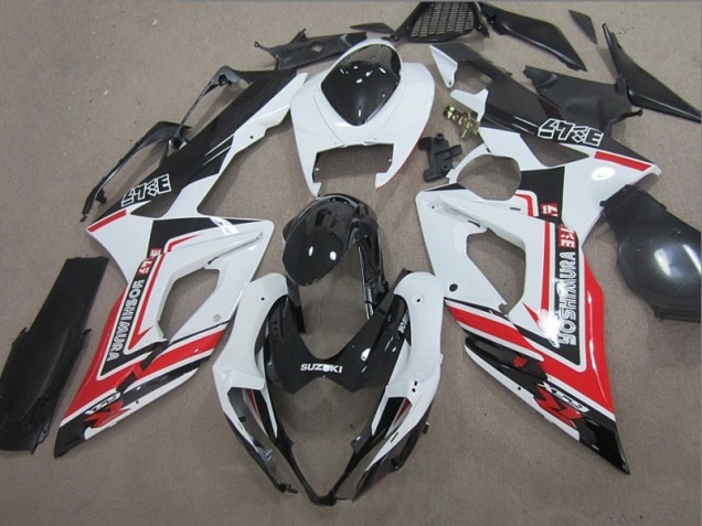 2005-2006 Black White Red Suzuki GSXR1000 Bike Fairings