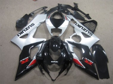 2005-2006 Black White Suzuki GSXR1000 Motorcycle Replacement Fairings