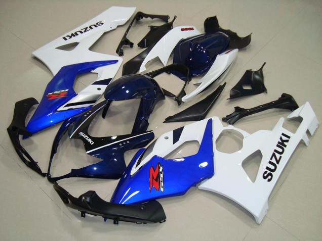 2005-2006 Blue White Black Suzuki GSXR 1000 Motorbike Fairing