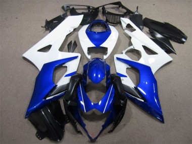 2005-2006 Blue White Suzuki GSXR1000 Motorcycle Fairings