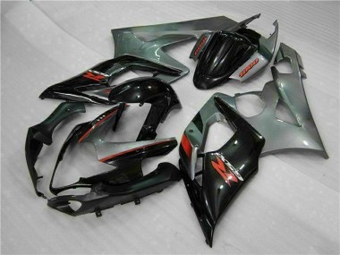 2005-2006 Grey Black Suzuki GSXR 1000 Motorcycle Fairings