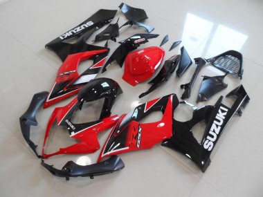 2005-2006 Red Black OEM Style Suzuki GSXR 1000 Bike Fairings